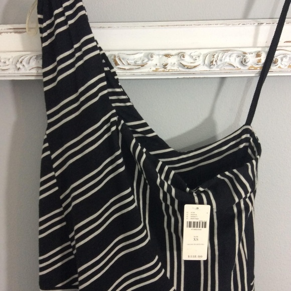 Anthropologie Maeve Black Striped Dress XS NWT - Picture 5 of 9